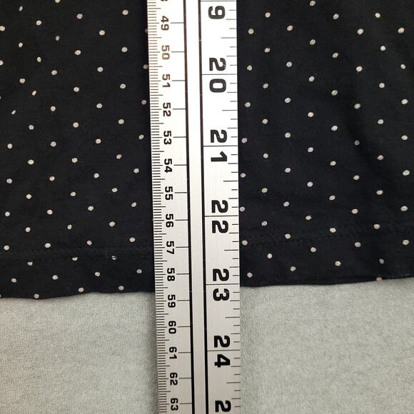 Ann Taylor Loft Petites Women's Long Sleeve Blouse Sz Medium Ruffles Polka Dot - Picture 8 of 9